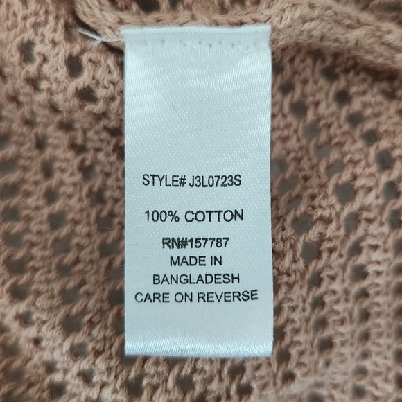 FCT With Love Pointelle Knit Tank Dress. Nude. Size Medium. New. - Picture 8 of 10